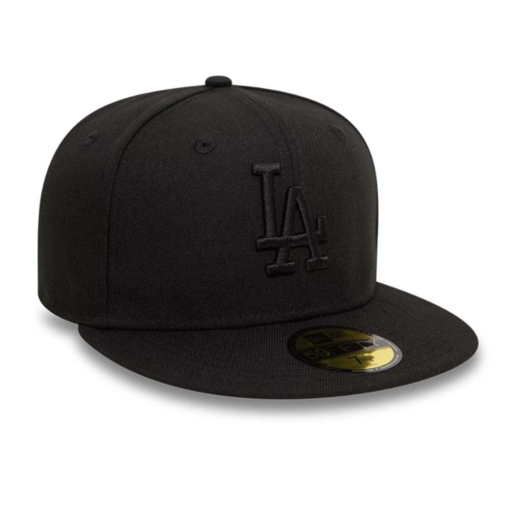 LA DODGERS LEAGUE ESSENTIAL BLACK 59FIFTY CAP