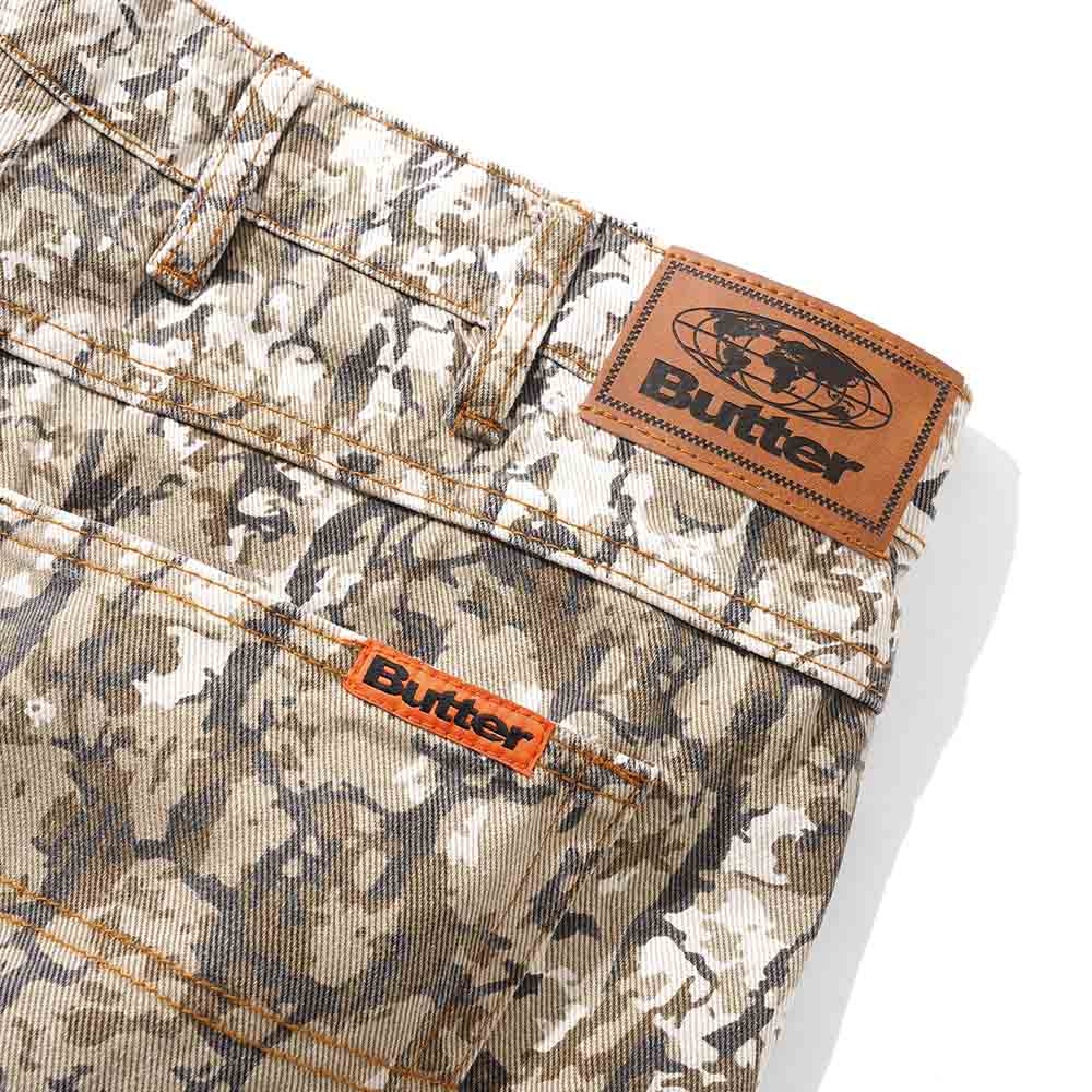 BARK CAMO DENIM JEANS TAN