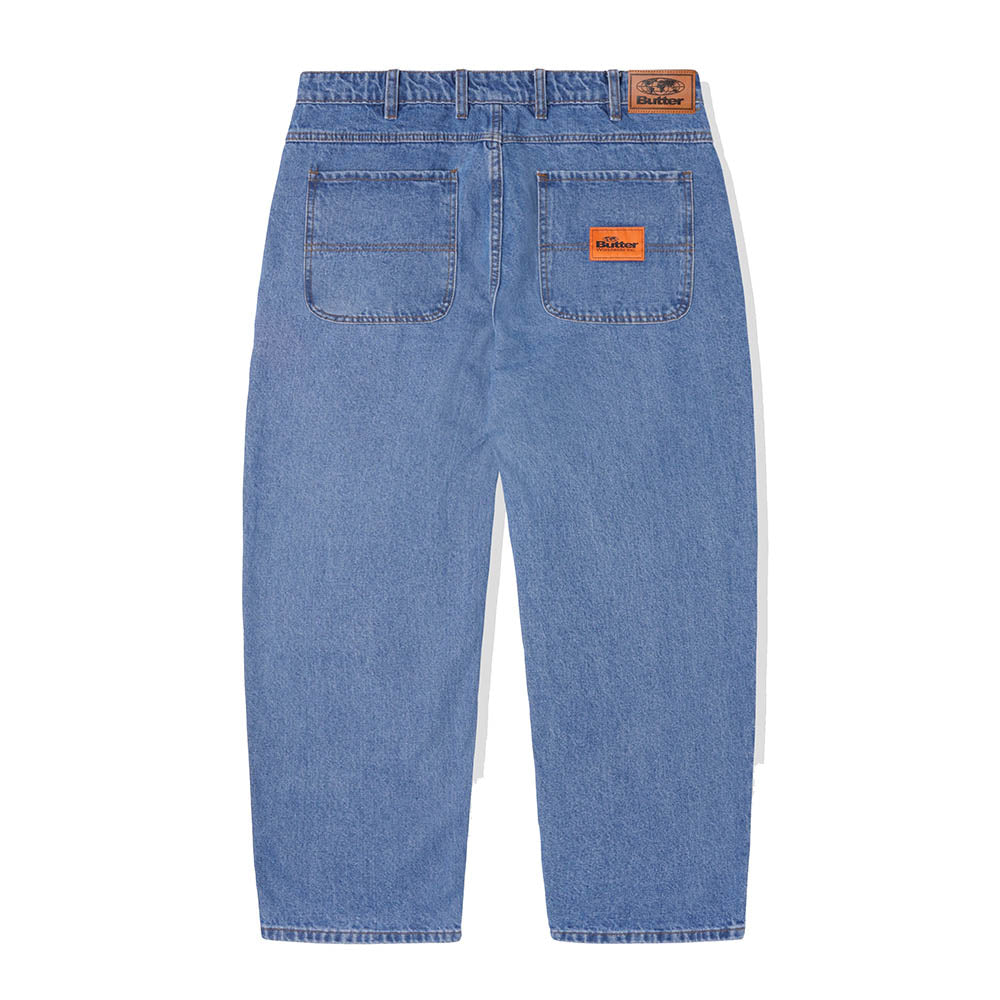 SANTOSUOSSO DENIM JEANS WASHED INDIGO